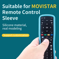 1pcs MOVISTAR silicone TV remote control case protects against dust and wear