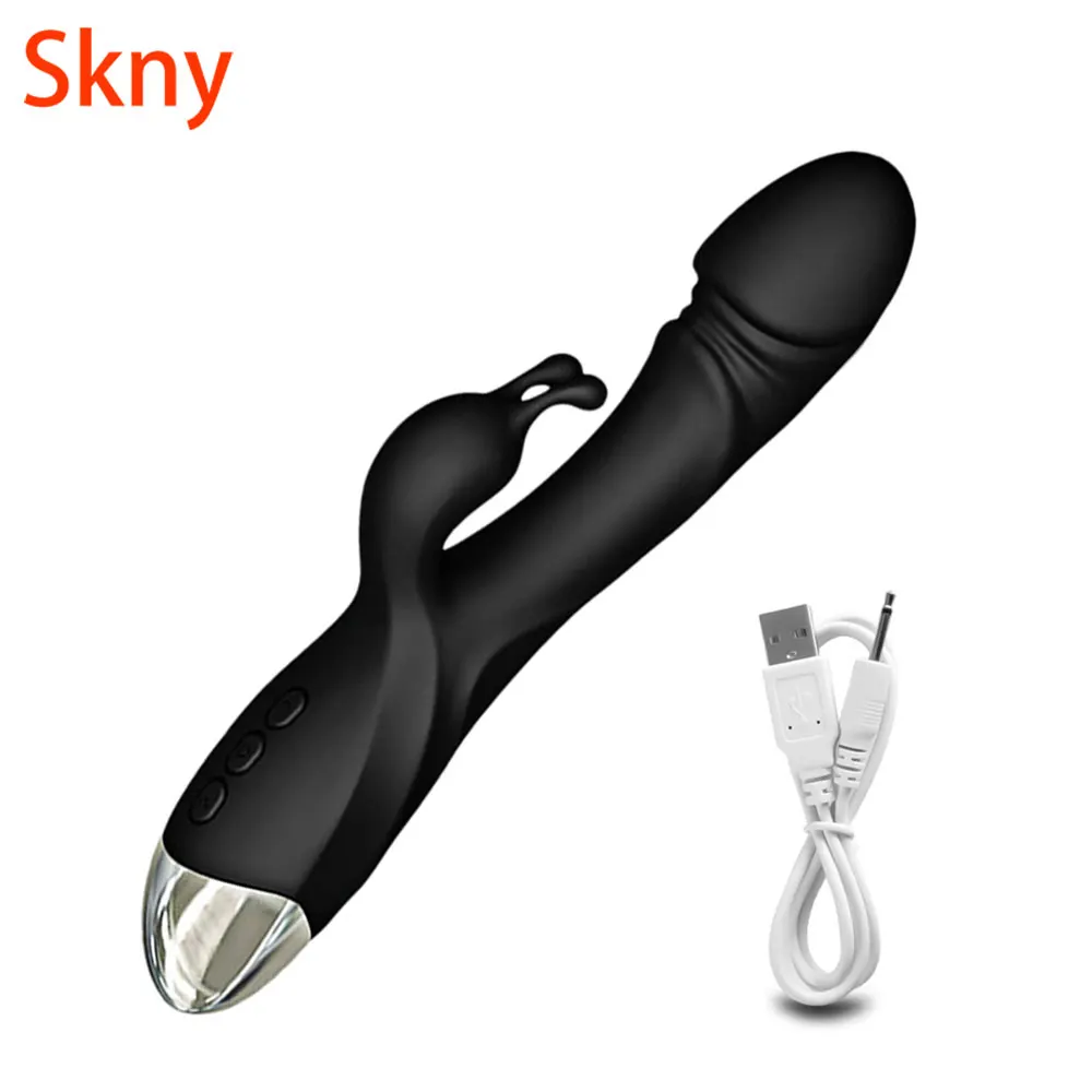 Powerful Rabbit Vibrator G Spot Clitoris Stimulator Vagina Nipple Massage Female Masturbator Dildo Silent Sex Toy for Women 18+