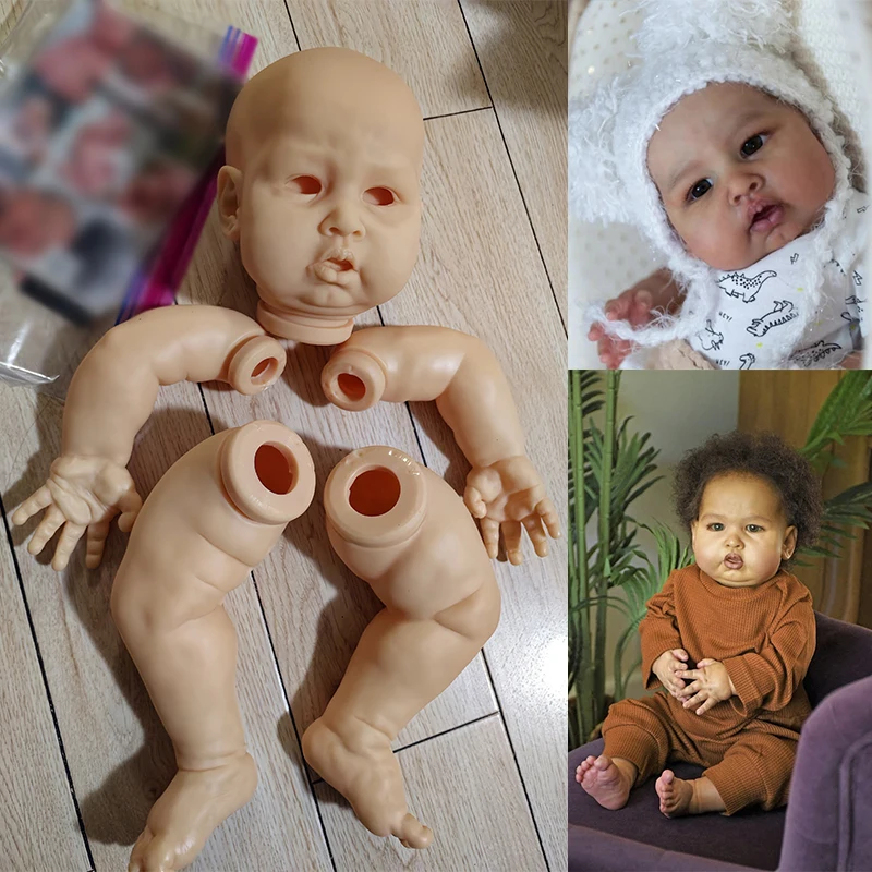 

26inch Blue Sparrow Unpainted Blank Reborn Doll Kit Huge Baby Size DIY Unfinished Doll Parts with Cloth body and eyes