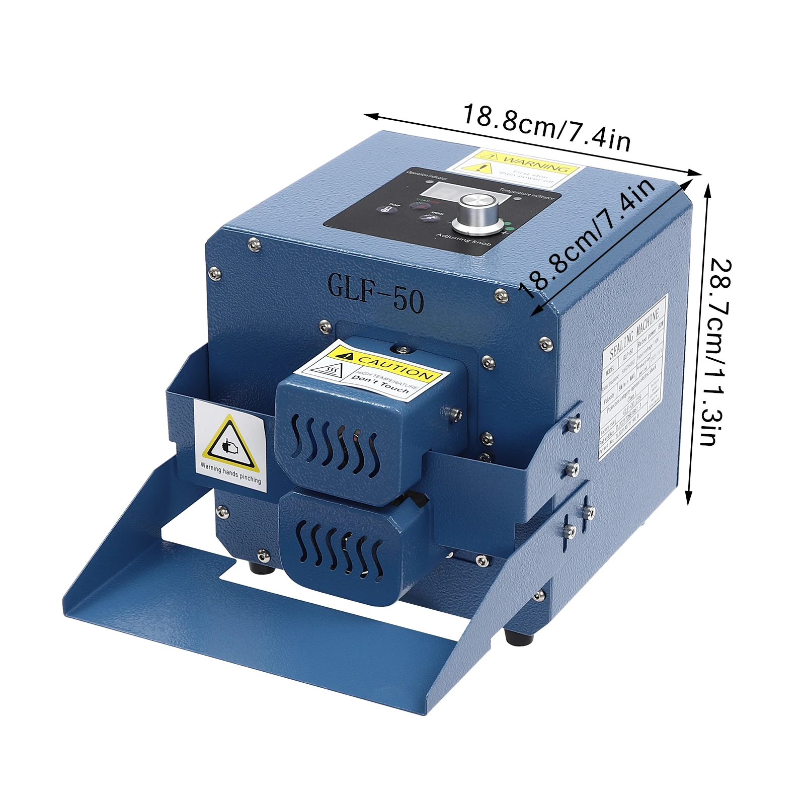 80W 商業用ビニール袋ヒートシール機 0-200 ° C 自動シーラー + 電源コード