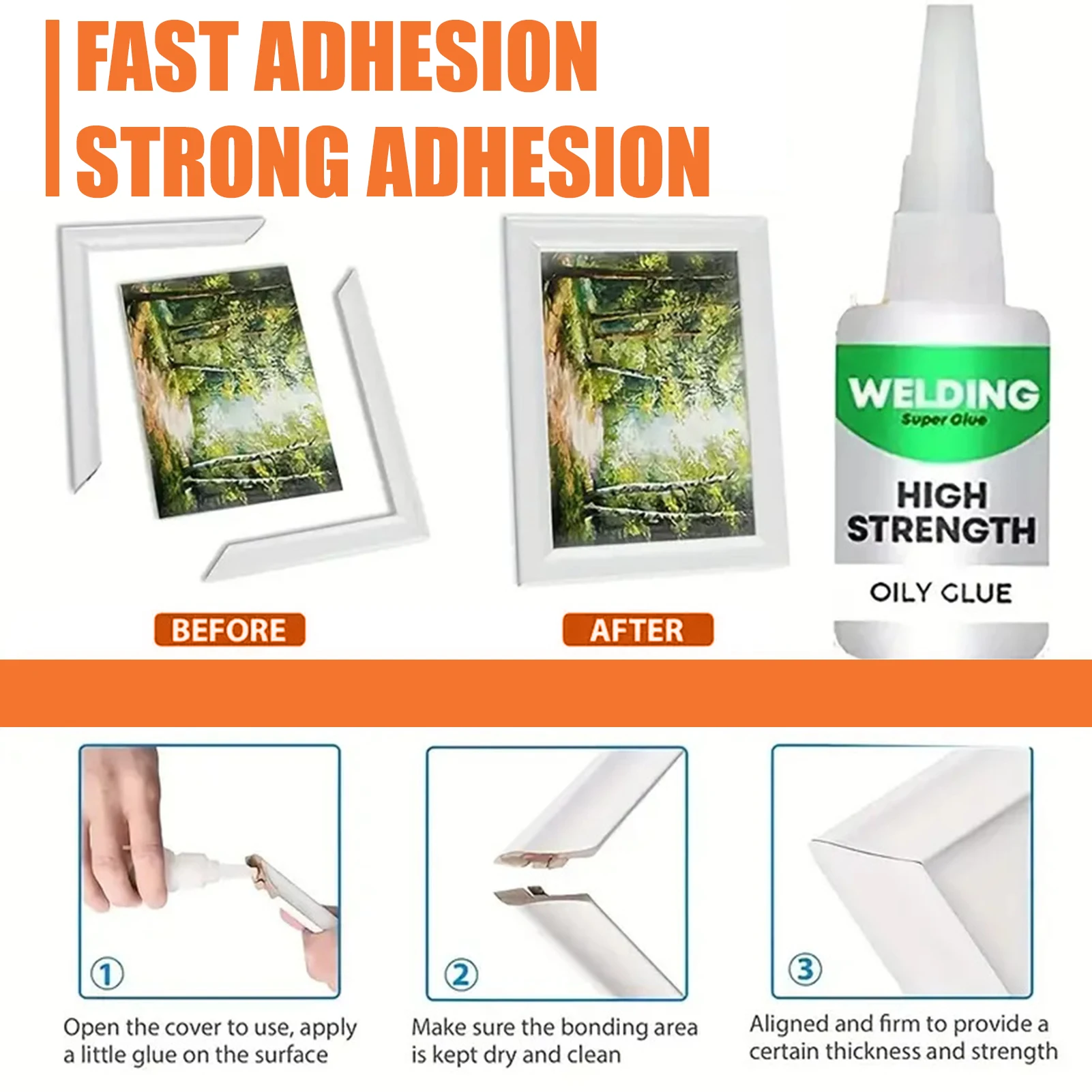 Universal Welding Oily Glue Easy to Use High Strength Metal Stone Glue for Jewelry Making Nails Art
