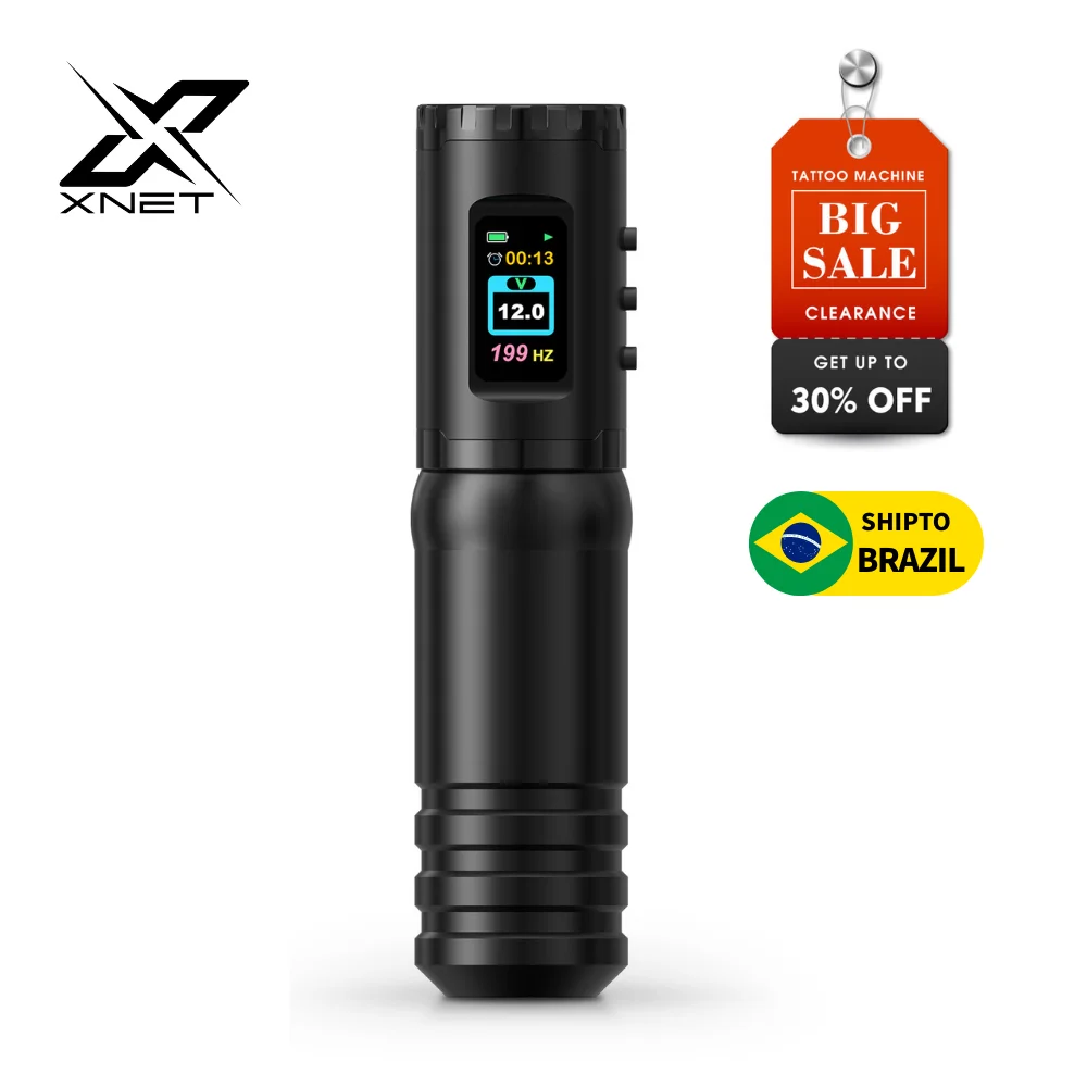 

XNET Flash-32 Wireless Tattoo Machine Battery 2400mAh Capacity Profesional Coreless Motor Pen Stroke 3.5mm for Tattoo Brazil