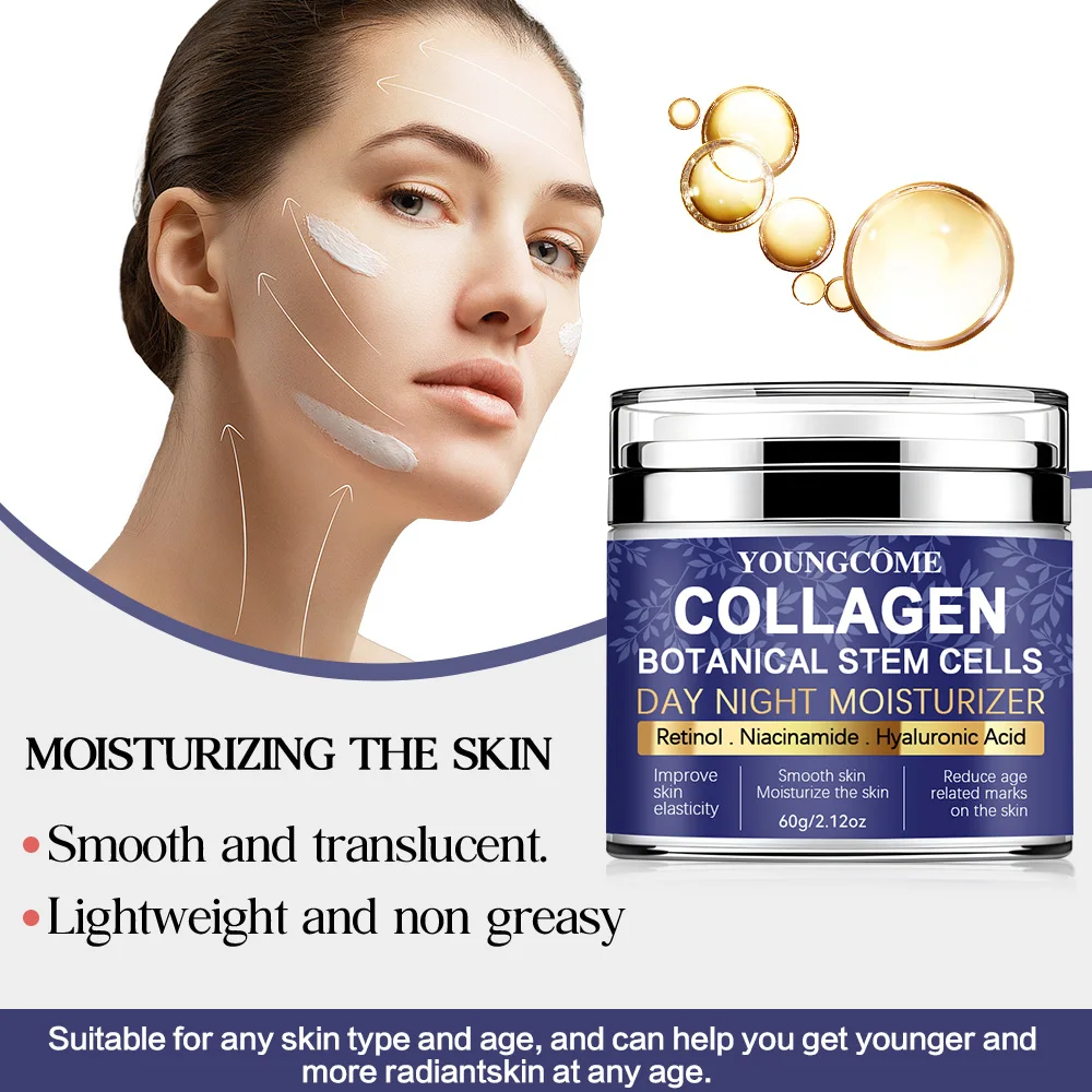 Nuevo superventas, crema Facial con tallo de colágeno, cuidado Facial, suaviza las arrugas, hidrata, ilumina la piel, hace que la apariencia de la piel más joven