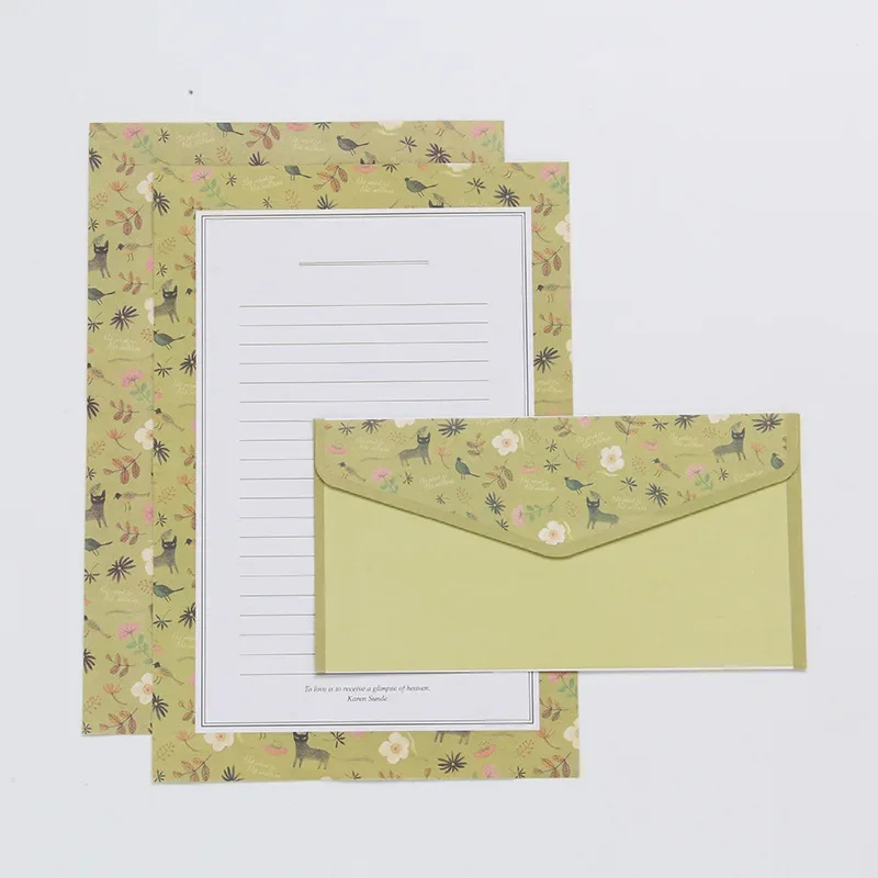 5pcs/Chinese Style, Ancient Style, A5 Set Stationery, Small, Fresh And Beautiful, Broken Flower Western Style
