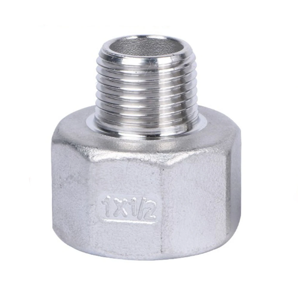 1/4 "3/8" 1/2 "3/4" 1 "1-1/4" 1-1/2 "2" BSPT Weiblichen Zu Männlichen Hex Reducer Koppler 304 Edelstahl Rohr Fitting Wasser Gas Öl – Detail 1