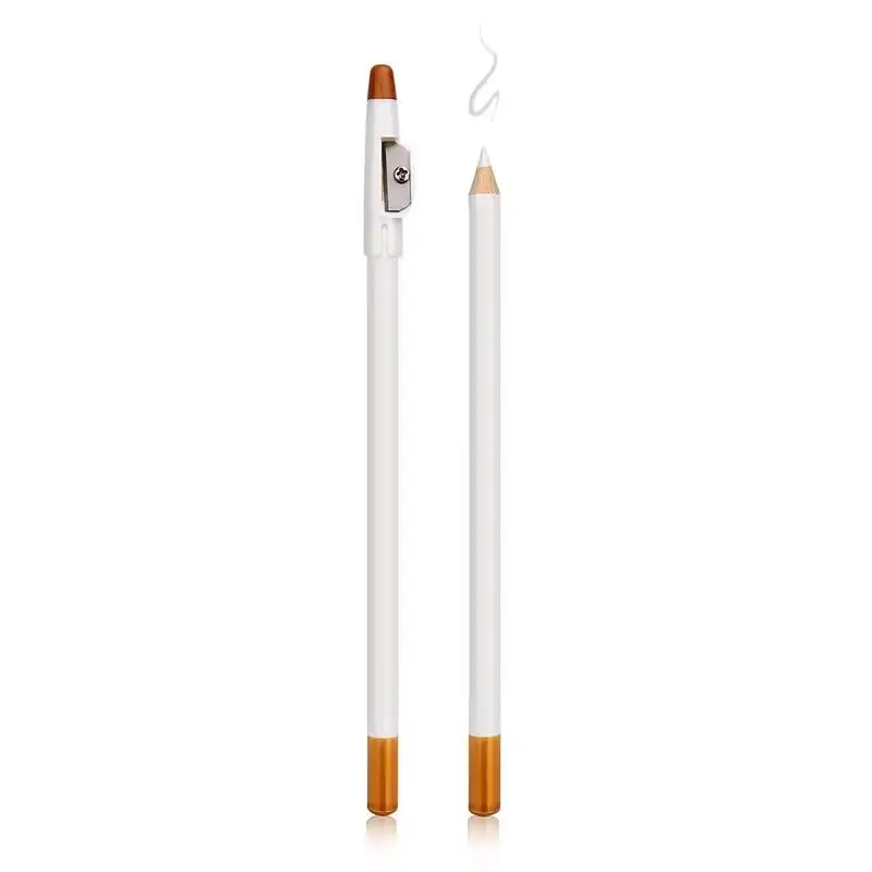 1/4Pcs Edge Hairline Trace Pen White Barber Beard Pencil With Sharpener For Haircut Eyebrow Hair Shaping Makeup view 4