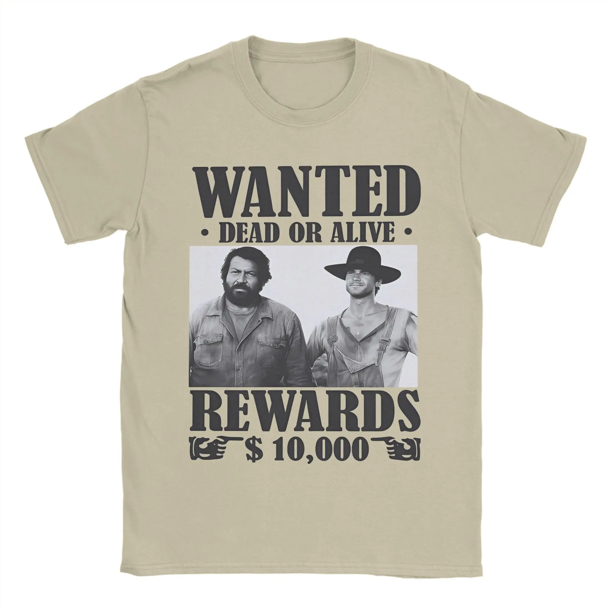 

Terence Hill Bud Spencer T Shirt Beach Wanted $20 Cotton T-Shirts For Men Hip Hop Design Tshirt Short Sleeve Vintage Tops