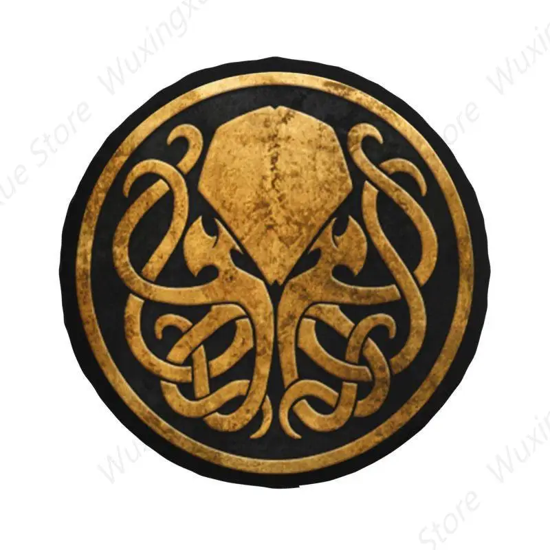 Custom Call Of Cthulhu Spare Tire Cover for Toyota RAV4 Jeep RV SUV 4WD 4x4 Lovecraft Monster Movie Car Wheel Protector Covers