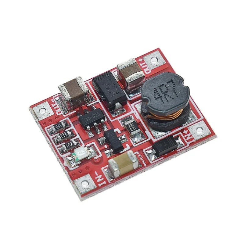 Módulo de fuente de alimentación DC-DC Boost, convertidor de refuerzo, placa de circuito de 3V a 5V, 1A, máxima eficiencia, 96%, Ultra pequeño