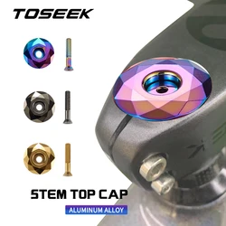 TOSEEK MTB Bike Stem Headset Top Cap Aluminium Alloy Fork Tube Head Part Top Diamond Cover Cycling Accessory