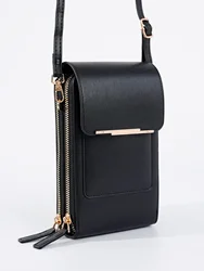 1pcs Unisex Solid Color Fashion Casual Large Capacity Multi-function Multi-pocket Waterproof Mobile Phone Wallet