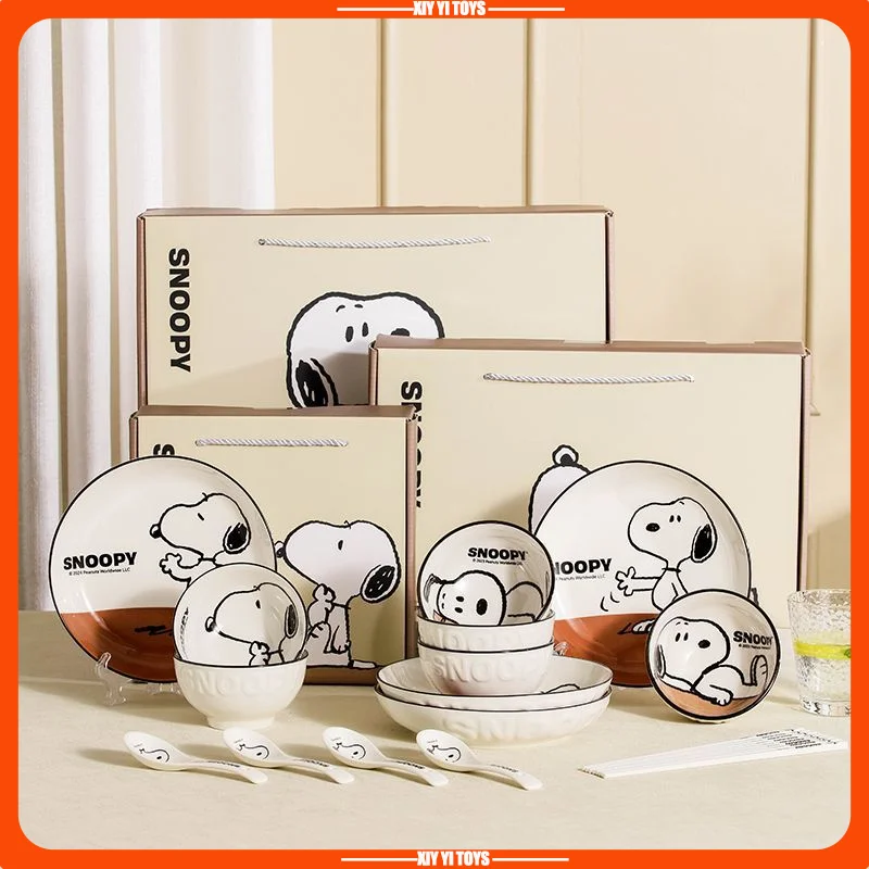 Dim Sum Basket - Snoopy Keramik-Schüssel-Set 2025 Neuer Stil Unterglasur-Farbe