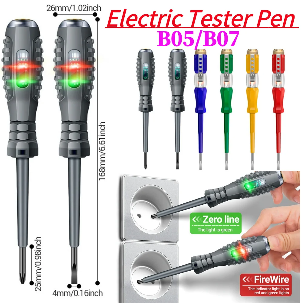 ANENG B05 Screwdriver Kit Word/cross Screwdrivers Indication Pen Meter Electric Pencil Electrician Tester Pen Electrician Tools