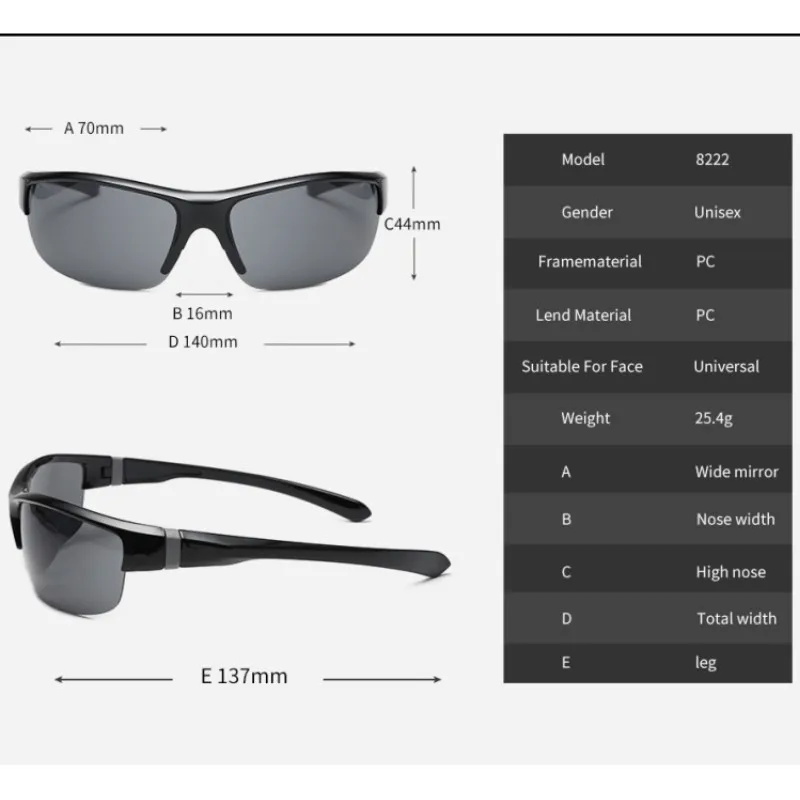 Fashion Sunglasses Men Sport Sunglasses UV 400 Protection Golf Sun Glasses Women Driving Cycling Glasses Fishing Eyewear