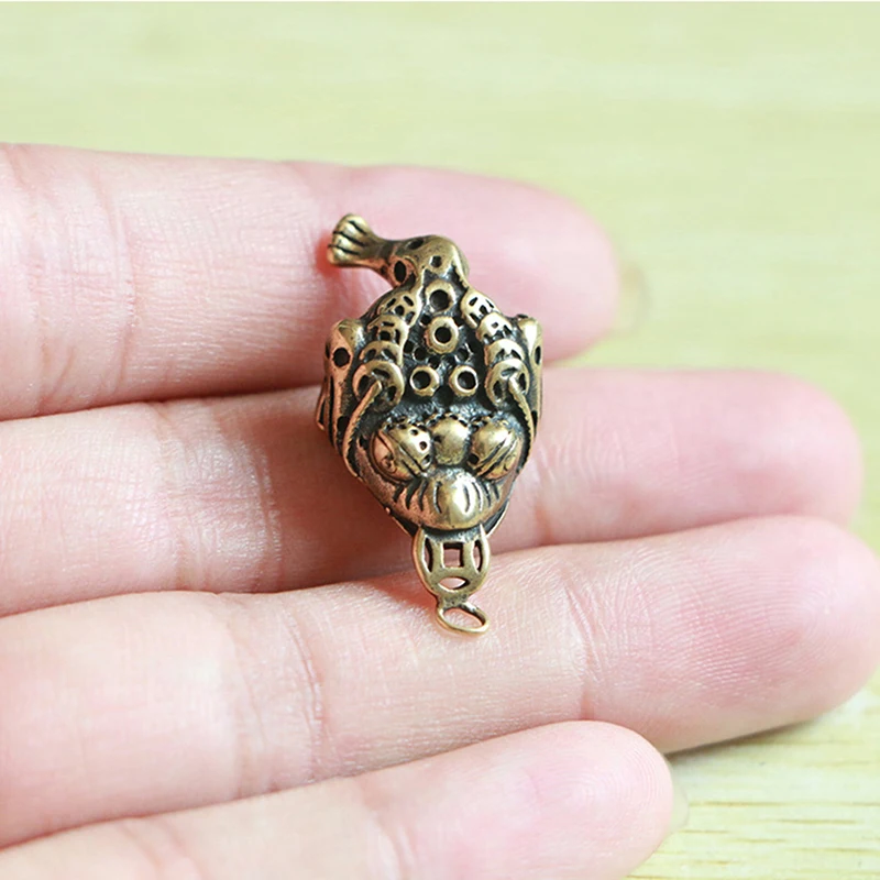-Chinese Fengshui Ornament Lucky 3-Leg Frog Wealth Toad Animal Figurine Statue for Home House Office Desk Table Decoration
