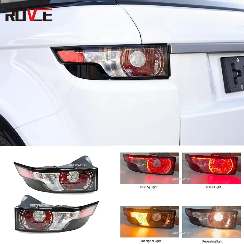 

ROVCE Car Taillight Rear Light LED Tail Lamp Assembly For Land Rover Range Rover Evoque 2012-2015 Turn Signal Light Accessories