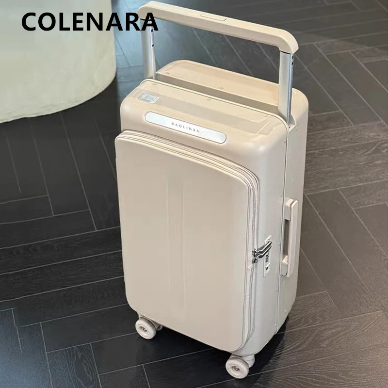 COLENARA High Quality Suitcase 20 Inch ABS + PC Boarding Box 25