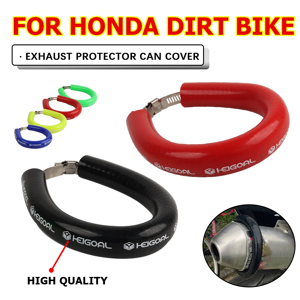 Motorcycle Silicone Exhaust Protector Can Cover For Honda CR250 CRF230F CRF250R CRF250X CRF450R CRF450X CRF 230 F 250 X 450 R