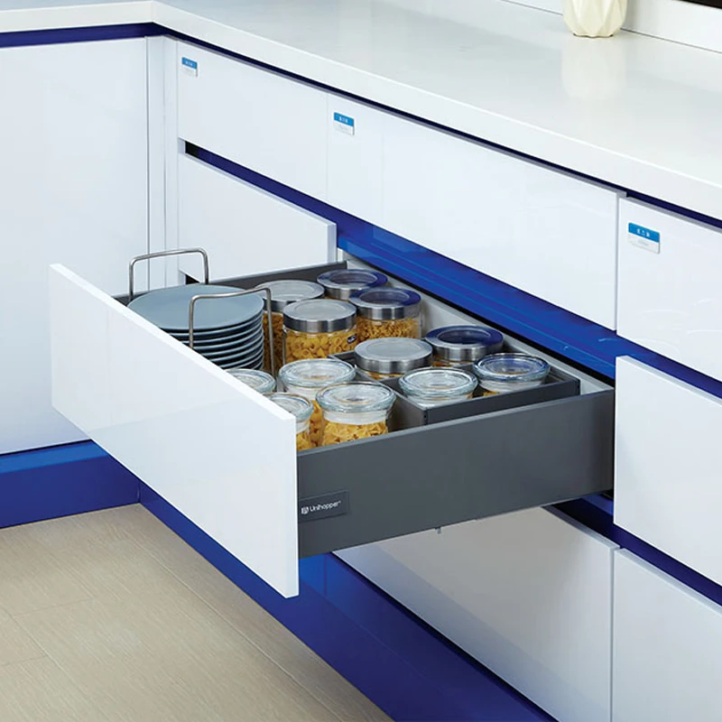 

Custom Kitchen Cabinet Quick Install Slim Drawer Box Drawer Undermount Slide Soft Close Slides Drawers