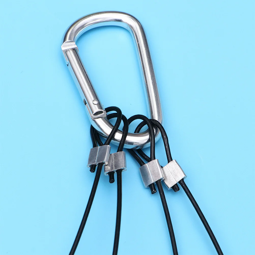 

GANAZONO 10pcs Rope Clip Hanger for Plant Pots Hanging Basket Steel Hooks Light LED Orchid Holder