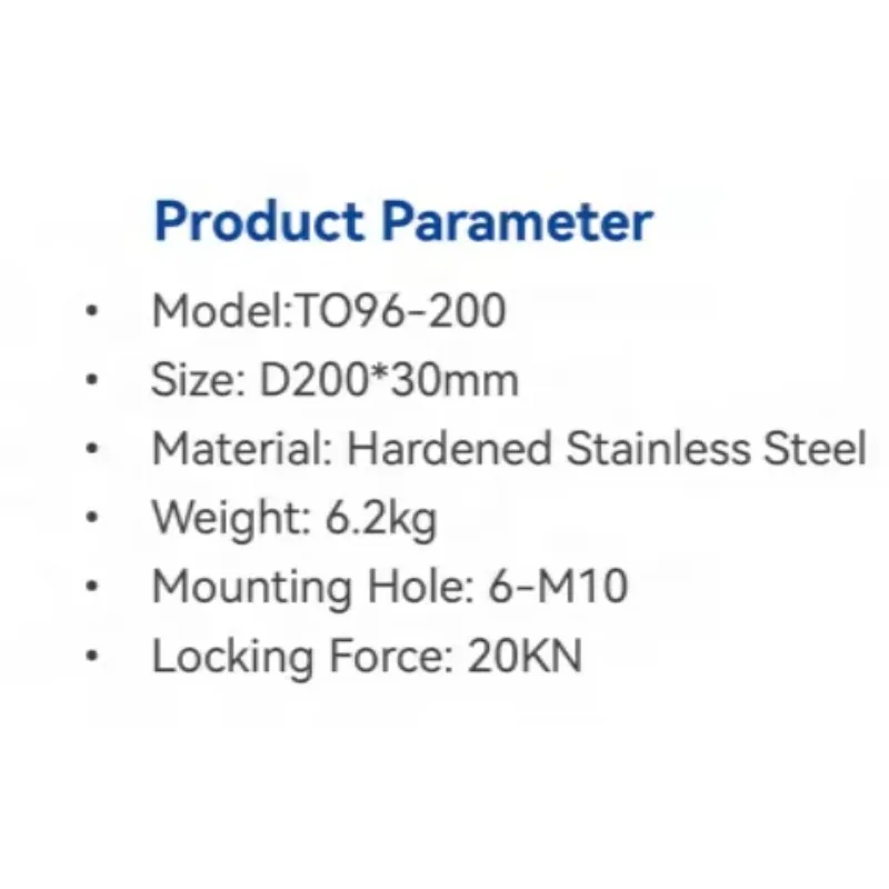 Manual Through-Hole Zero Point Clamping Precision Type TO965200 Self-Centering Vise