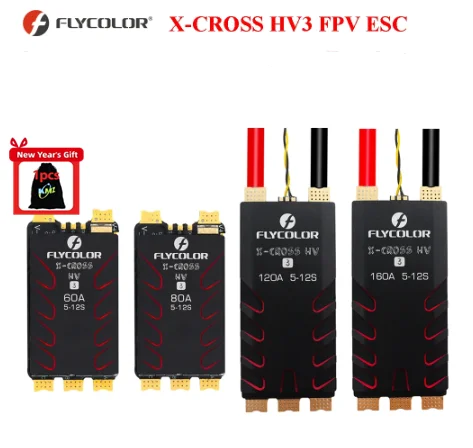 FLYCOLOR X-cross HV3 ESC through machine governor ESC BL-32 bit 5-12S 60A 80A 120A 160A