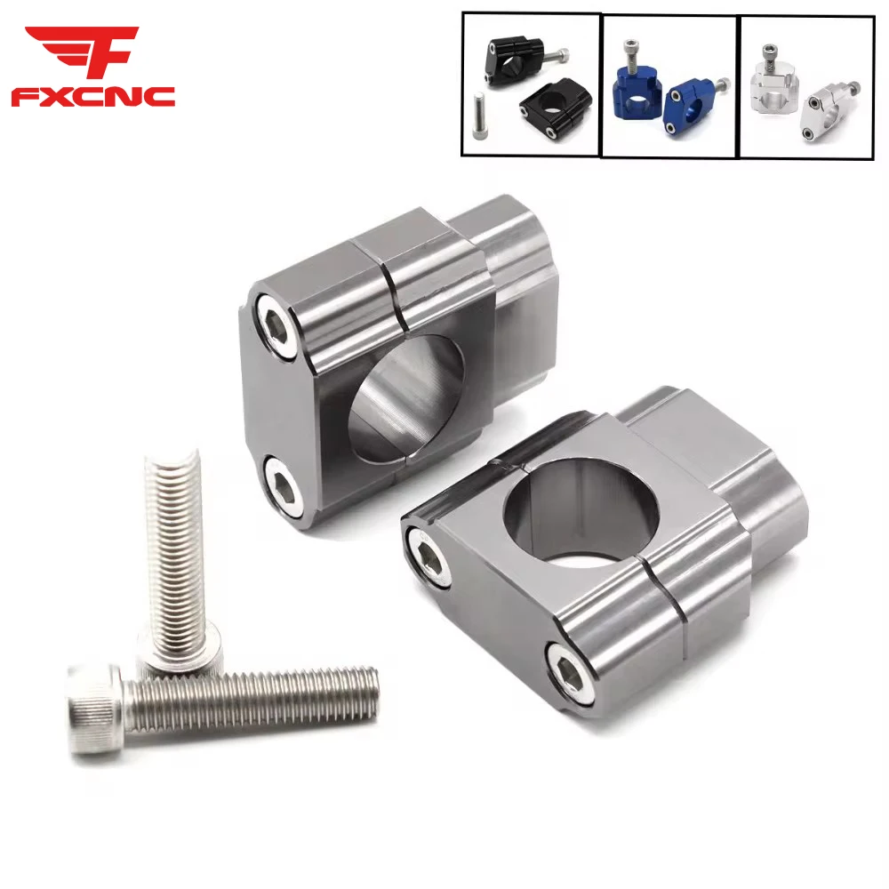 22mm 28mm CNC Motorcycle HandleBar Fat Bar Mount Clamp Riser Adaptor For Yamaha YZF R3 R25 MT03 2015-2021