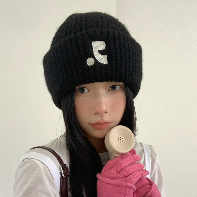 2025 Autumn And Winter New Style Knitted Fuzz Line Hat Suitable Both Men And Women Warm Hat Versatile Piled Hat Fashionable
