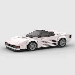 328Pcs MOC Testarossa Sports Car Assembly Vehicle Brick Model Educational Gift for Kids Car Model Kit for Assembling & Display