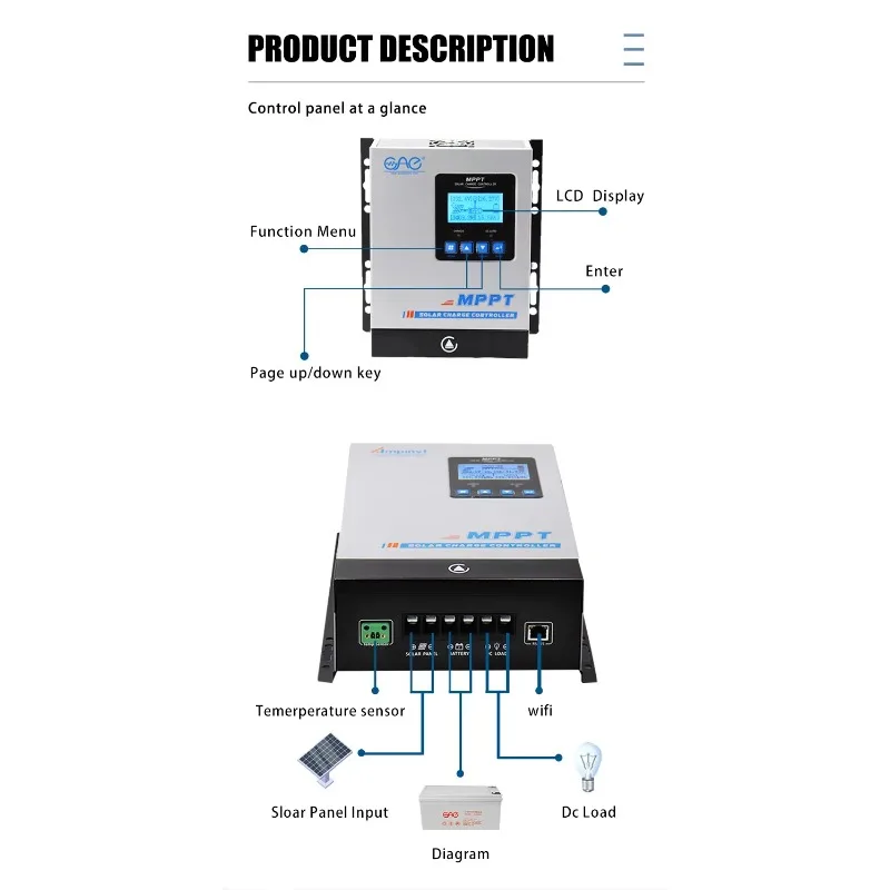 Solar Inverter Off Grid  Mppt Charge Controller for Solar System