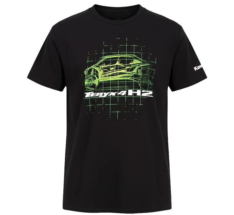 

Хлопковая футболка с принтом Kawasaki Teryx4 H2, летняя коллекция 2026, мужская и женская одежда в стиле Харадзюку, модная повседневная мотоциклетная футболка