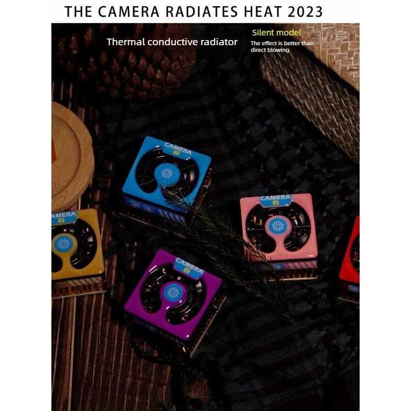 Semiconductor Camera Cooler Silent Radiator for Mirrorless Camera Live Streaming Heat Sink Refrigeration Cooling Fan Photography