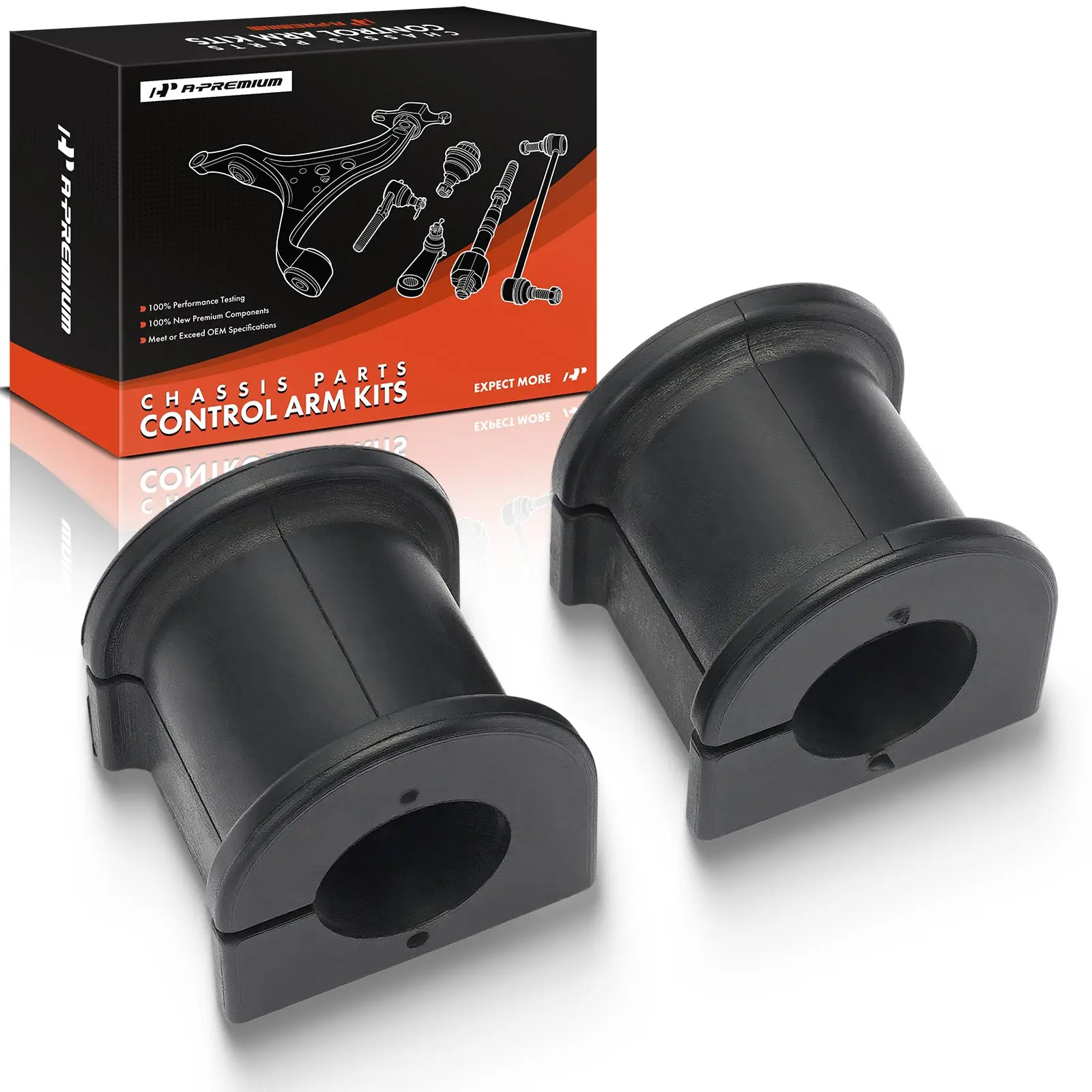 A-Premium 2x Front To Frame Sway Bar Bushing Kit for Toyota RAV4 2001-2005