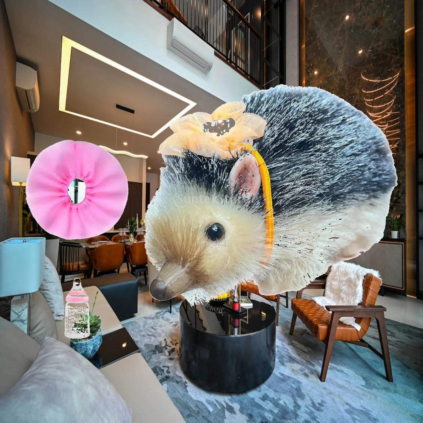 Cute Animal Hedgehog Doll 5'' Reborn Hedgehog Toy Lifelike Mini Silicone Doll Soft Realistic Mini Hedgehog Toys for Holiday