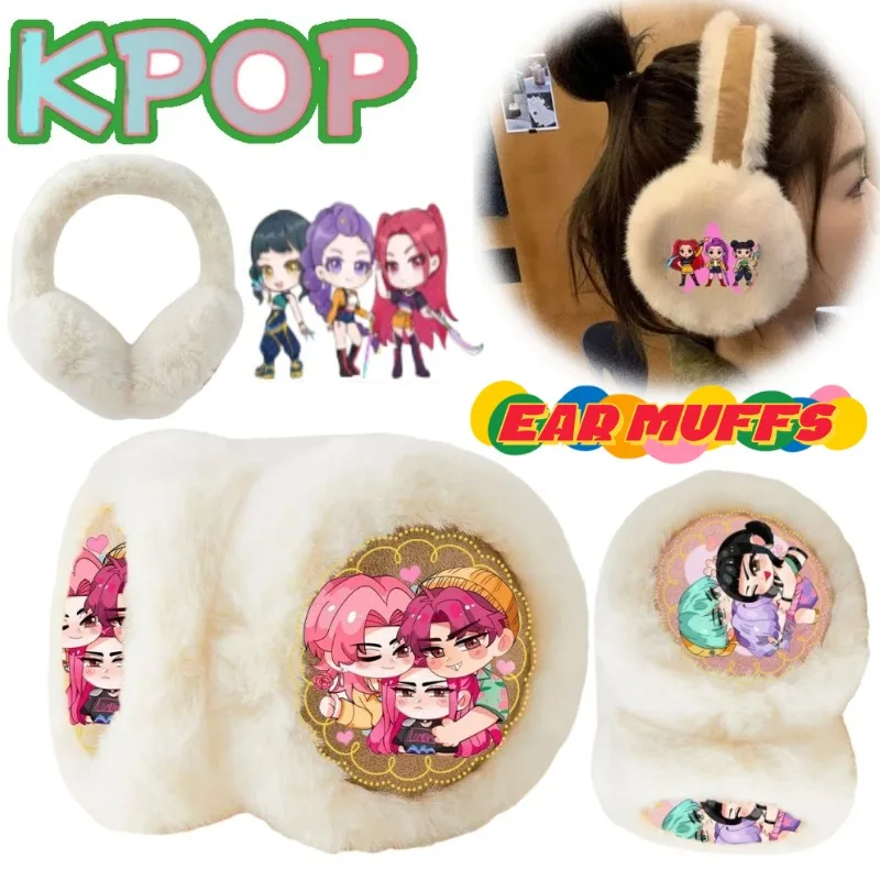 KPop Demon Hunters Mira Rumi Anime marchandise belle version Q cache-oreilles hiver filles haute valeur élégant confortable cache-oreilles