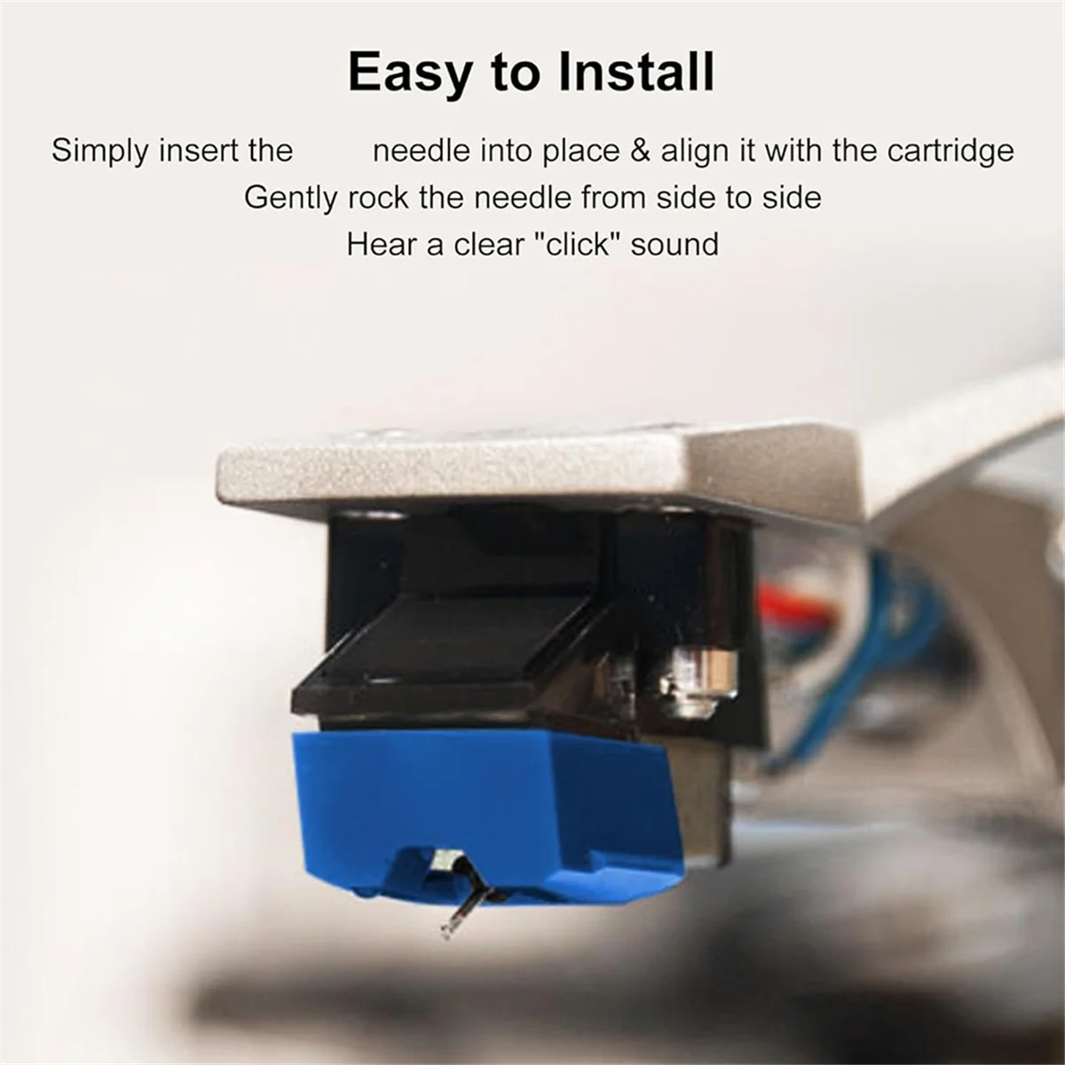 AT-VMN95E Record Player Needle for Stylus, Elliptical Turntable Needle for AT-LP120X Vinyl Record Player