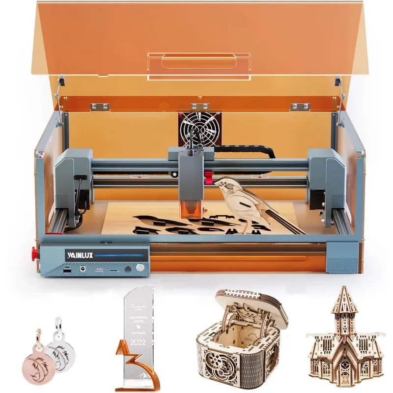 

Hot Selling Wainlux X1 10w Portable 300*300mm Cnc Metal Diy La ser Engraving Machine Wood Acrylic La ser Mini Cutting Machines