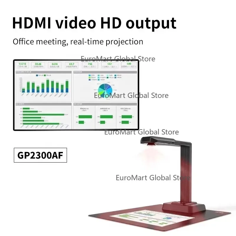 High Speed Document  A3 OCR Flatten Book Scanner 20MP Fixed Focus Document Scanner With Multi Language Software