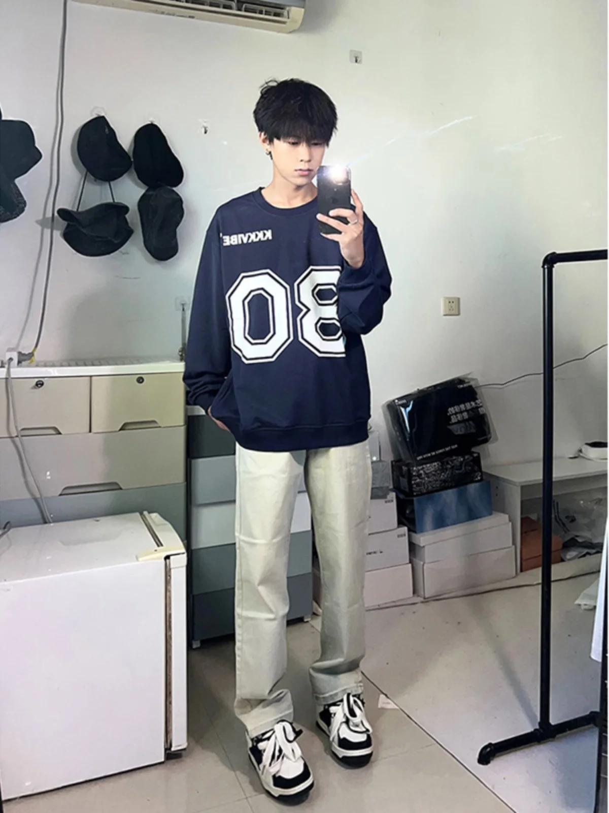 

Slim Fit Cement Yellow Denim Jeans American Vintage Vibe High Street Trend Straight Leg Micro Flare Pants for Men Summer