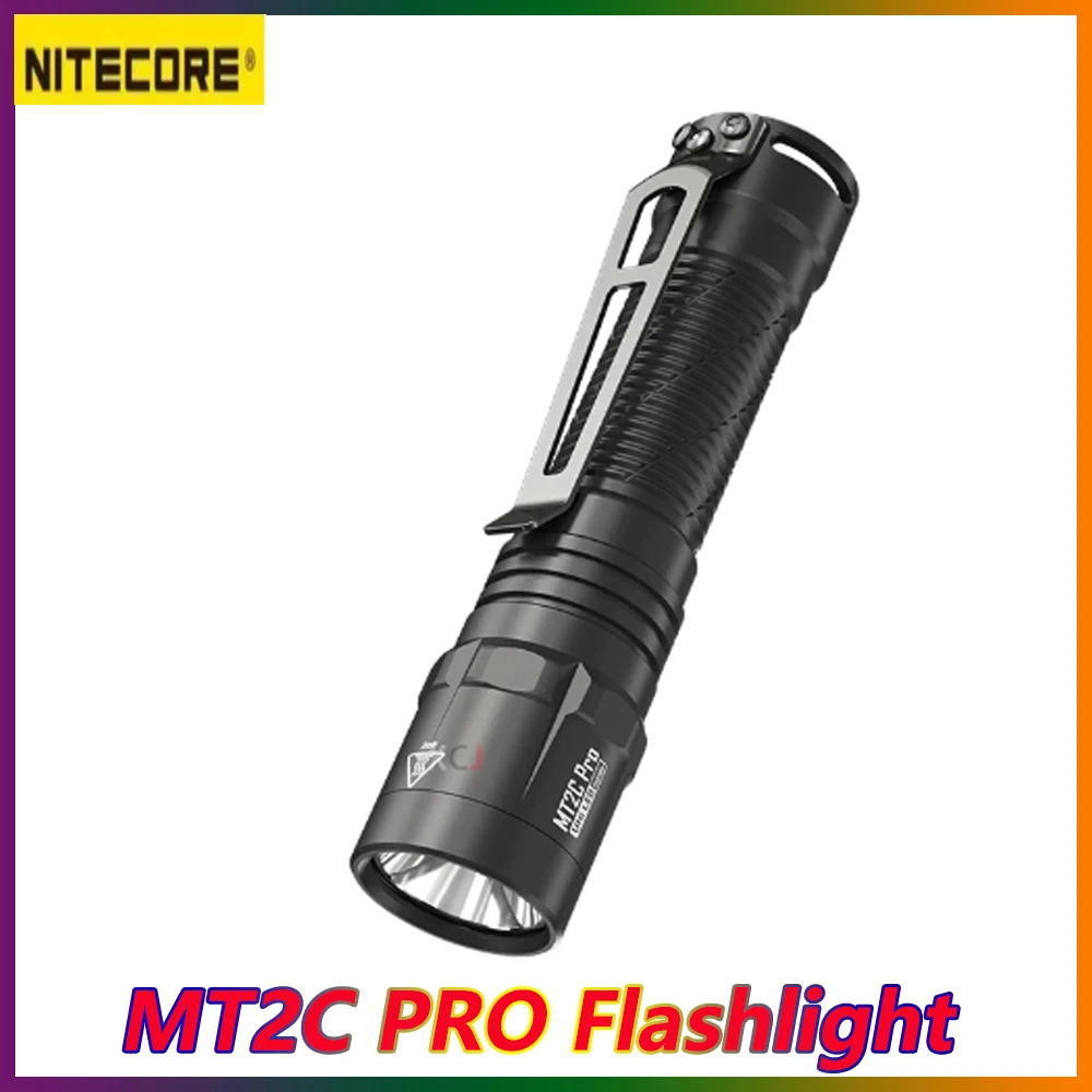 

NITECORE MT2C PRO Compact Tactical Flashlight Bright Outdoor Flashlight with NL1836R 3600mAh type-C Rechargeable Battery