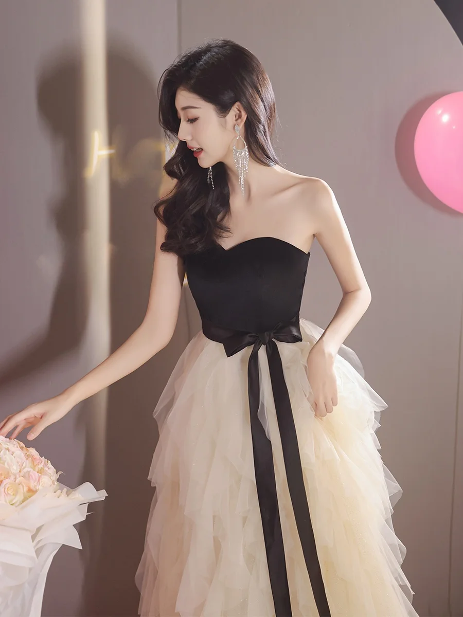 

Элегантное женское бальное платье для дня рождения, длинное, модное, шикарное, в стиле феи, вечернее платье для вечеринок и торжеств