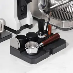 Espresso Tamper Holder Station Convenient Anti Slip Barista Gift Coffee Tamper Holder Espresso Tamper Mat Stand for Countertops