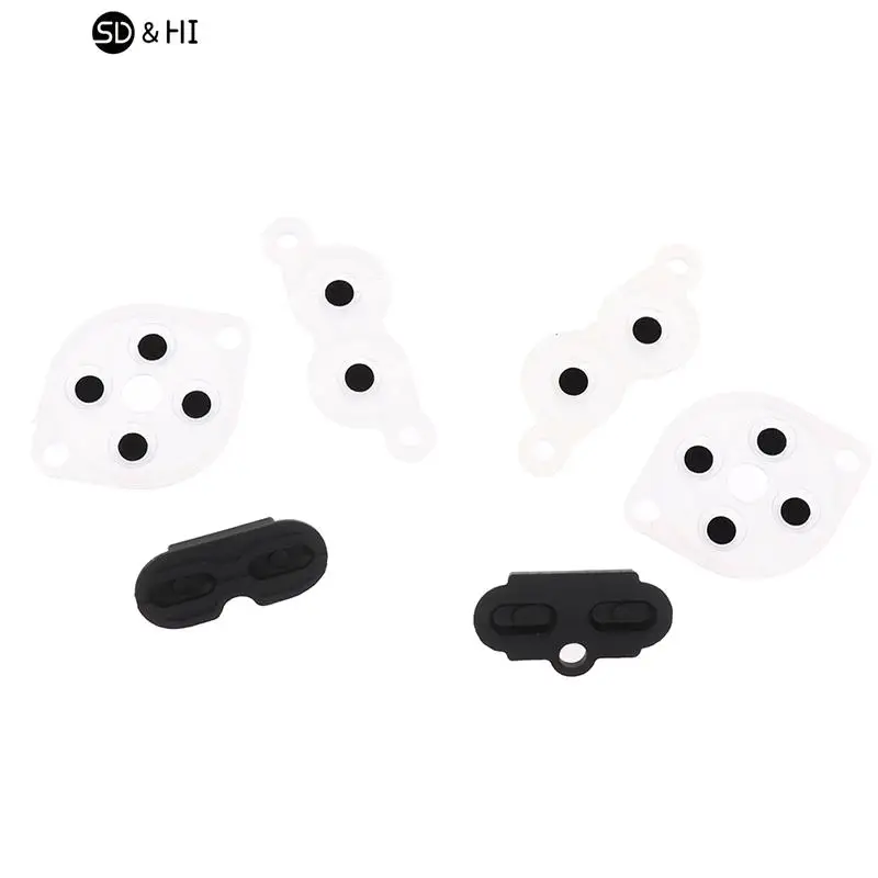 Rubber Repair Rebuild Replacement Parts For NES Controller Joy A B D Pad Silicon Start Rubber Button 1set