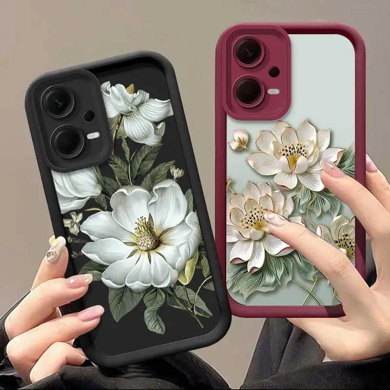 Note12 Blooming White Flowers Sky Eye Phone Case For Redmi Note 13Pro 13 13ProPlus 13Pro 12R 12Pro 12Turbo 12S 11 10 Cover