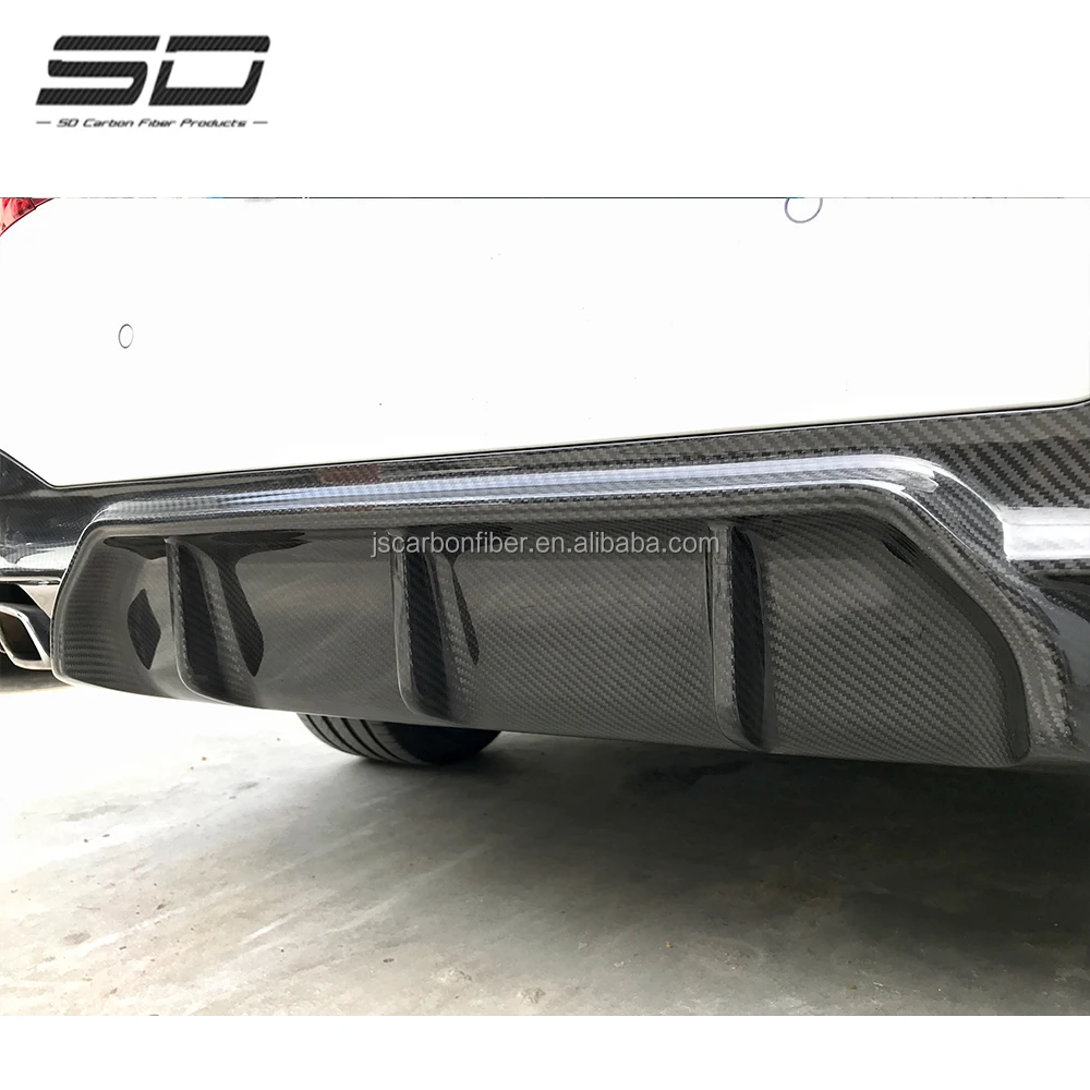 For 5 series G30 G38 Dry Carbon Fiber Body Kit M5 style Rear Diffuser Rear Lip For B  5 series G30 G38 2017