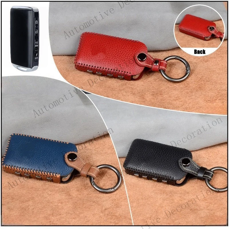 Z+ Genuine Leather Car Key Fob Case Cover Holder Bag For Mazda 3 6 CX-30 CX-5 CX-9