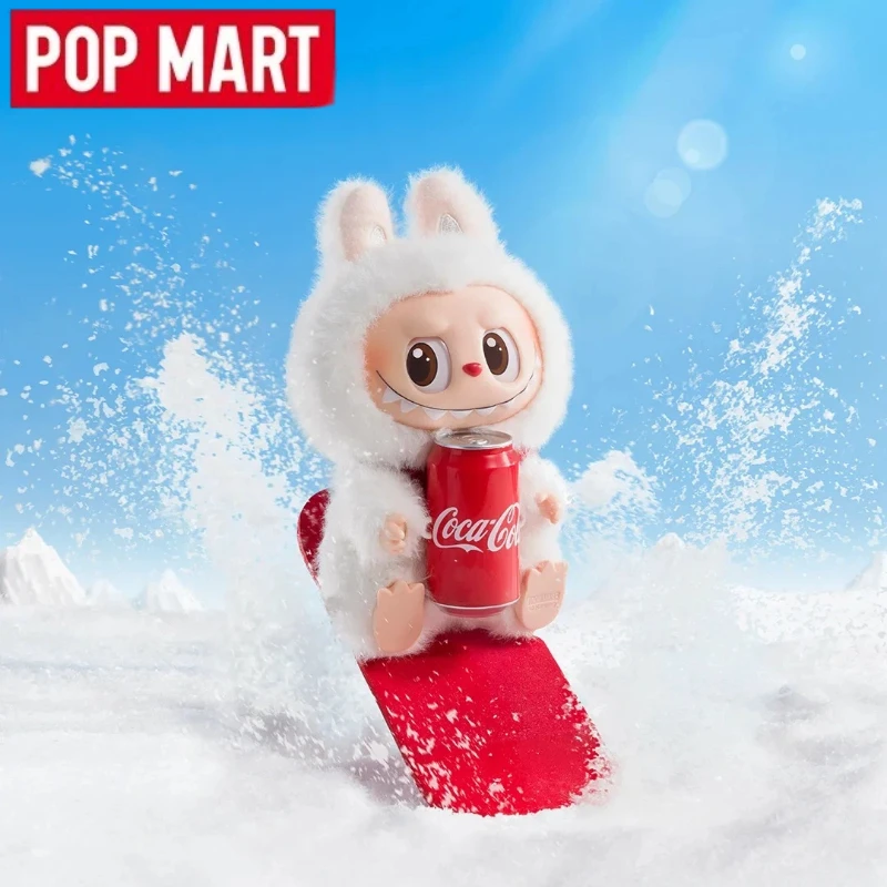 حقيقية Popmart Labubu الوحوش كولا الفينيل سلسلة صندوق أعمى النسيج المفاتيح لطيف هدية أنيمي عمل الشكل مفاجأة عيد الميلاد اللعب