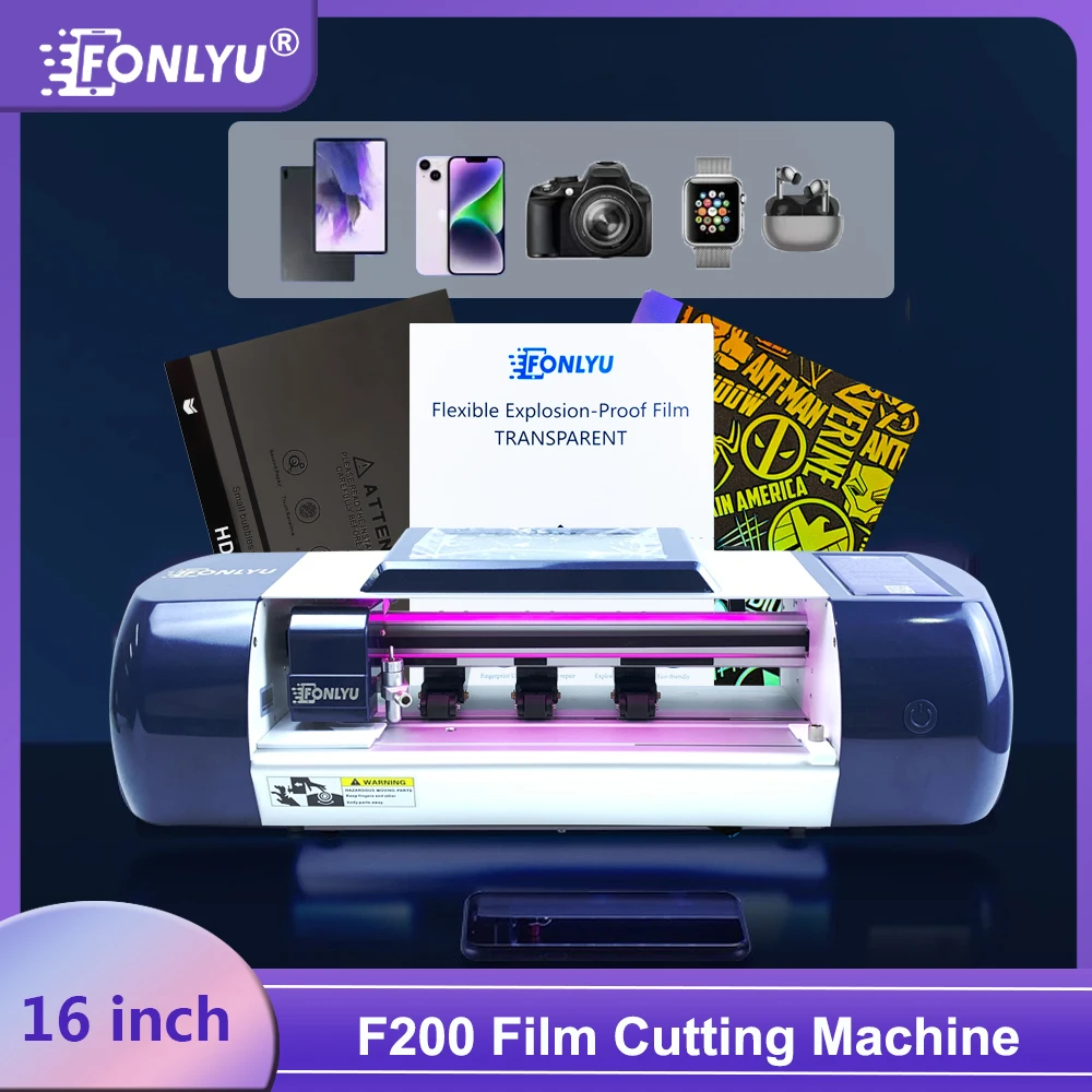 

FONLYU 16inch Screen Protector Cutting Machine For Moible Phone Hydrogel Film Back Sticker Skin Tablet Film Cutter Plotter