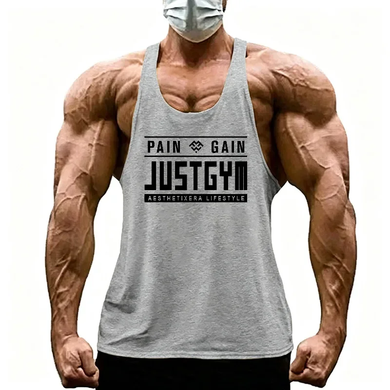 Men's Summer Running Vests Quick Dry Sleeveless Gym Tank Top Athletic Muscle Shirt For Bodybuilding Workout Fitness Training