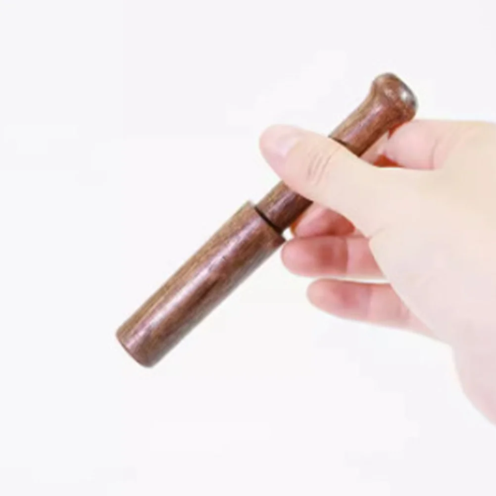 

2 Pcs Handmade Singing Bowl Grinding Rod Sound Therapy Accessories Universal Pronunciation Handle Wooden Stick for Mini Tibetan